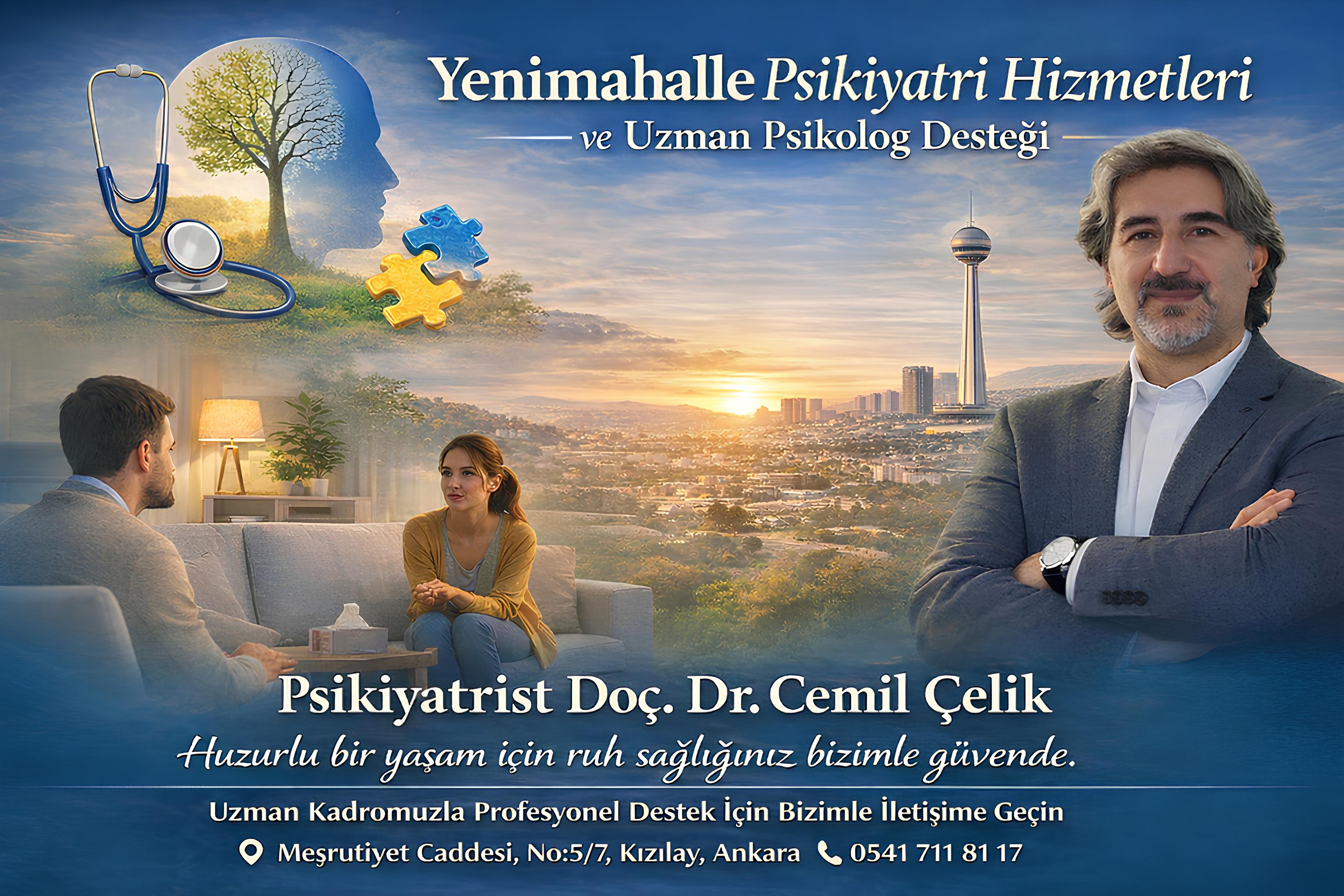 Yenimahalle psikiyatri hizmetleri ve uzman psikolog desteği