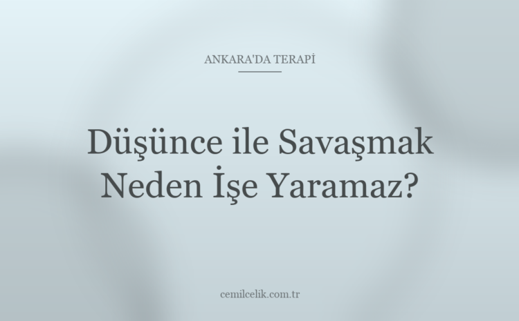  Ankara’da Düşünce ile Savaşmak Neden İşe Yaramaz?