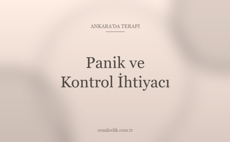  Ankara’da Panik ve Kontrol İhtiyacı Arasındaki İlişki